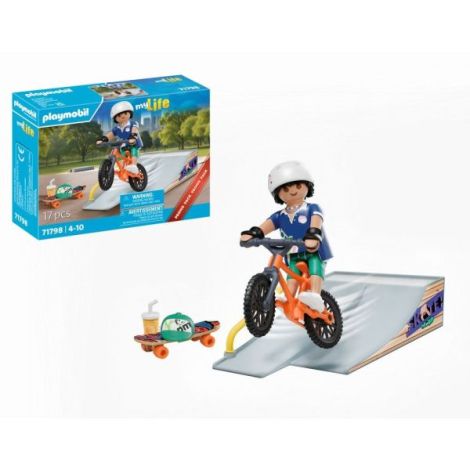 Playmobil - Promo Pack figurina Skater si rampa - imagine 7
